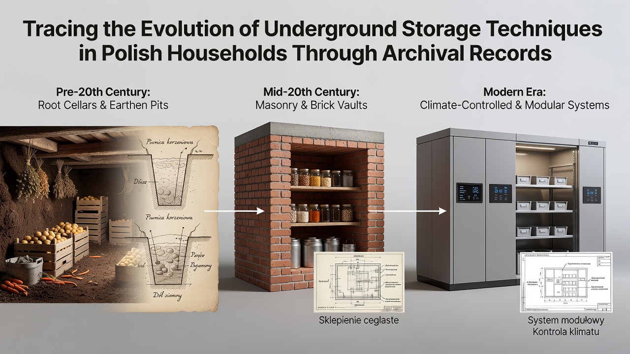 Tracing the Evolution of Underground Storage Techniques in Polish Households Through Archival Records